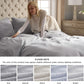 GentleSoft™ Cotton Waffle Weave Duvet Cover Set
