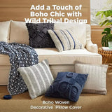 Bedsure Woven Chevron Decorative Pillow Cover