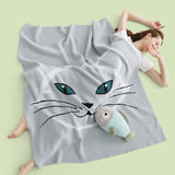 Bedsure Funny Blanket Grey