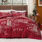 Christmas Plaid Comforter Set Red Forest