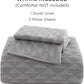GentleSoft™ 100% Cotton Fluffy Triangle Jacquard Duvet Cover Set