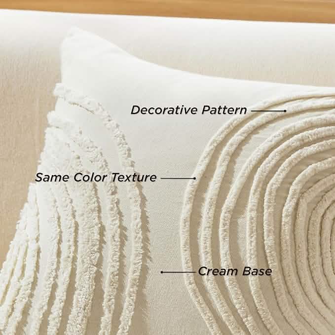 GentleSoft™ Circle Tufted Boho Pillow Cover Semicircle