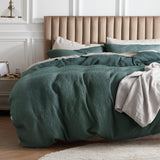 100% Cotton Waffle Weave Duvet Cover Set