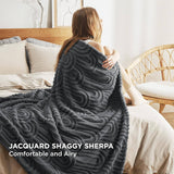 Arch Shaggy Sherpa Fleece Blanket