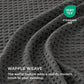 Polyester Microfiber Waffle Duvet Weave Duvet Cover Set