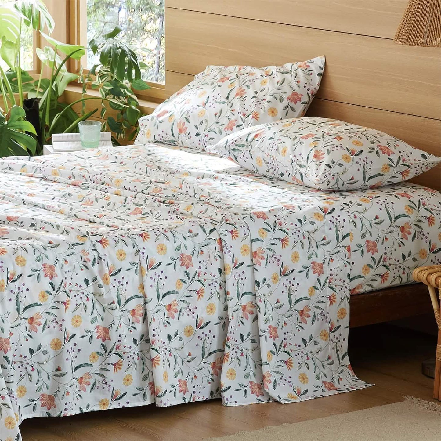 100% Cotton Sheets Dandelion Field