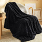 Textured Bubble Flannel Fleece Blanket
