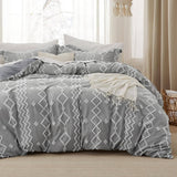 Clipped Jacquard Duvet Cover Set