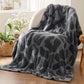 Feather Yarn Throw Blanket