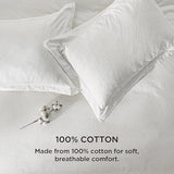 Bedsure 100% Cotton European Palace Jacquard Duvet Cover Set