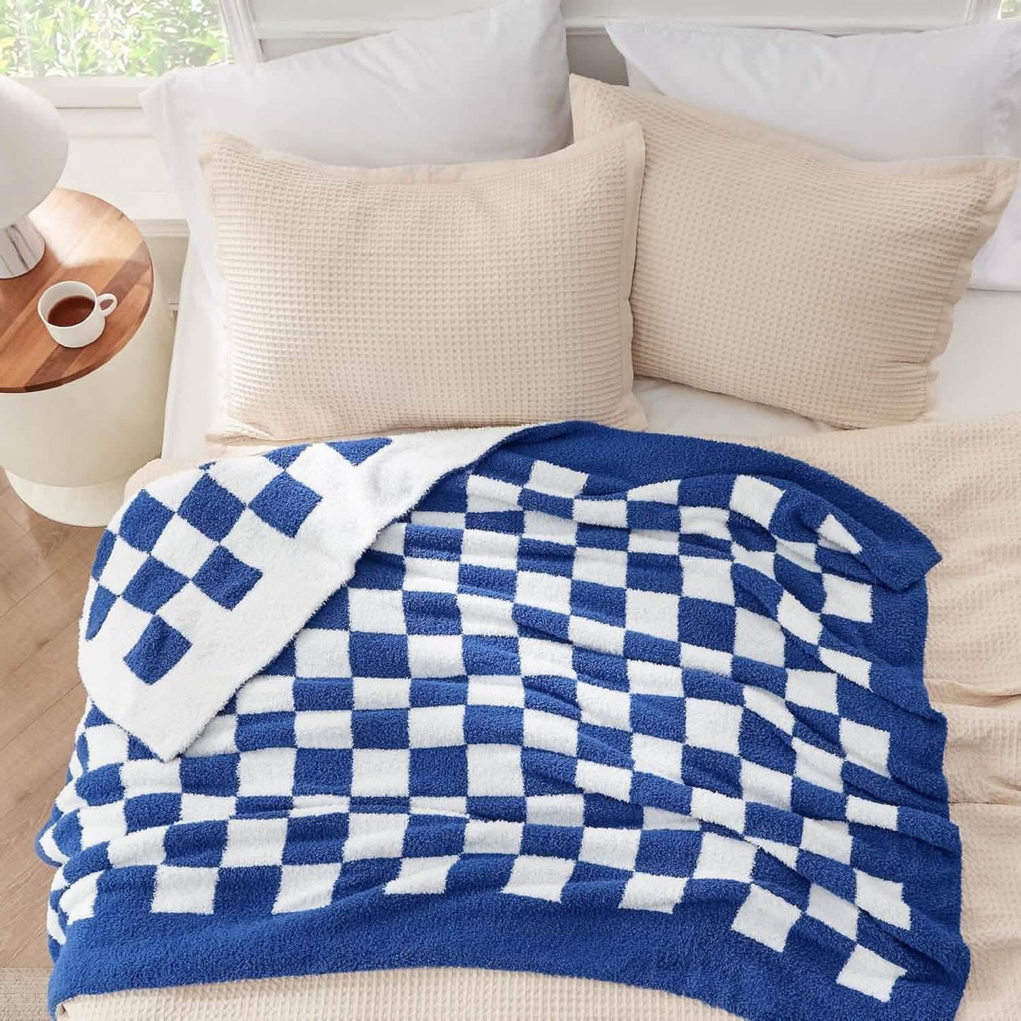 Super Soft Reversible Checkerboard Blanket