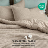 Cotton Waffle Weave Comforter Set