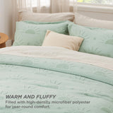 Jacquard Comforter Set Tufted Sun