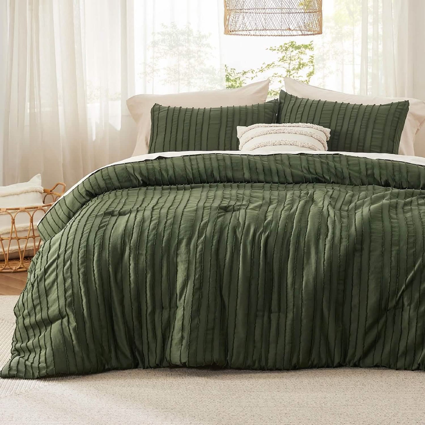GentleSoft™ Clipped Jacquard Comforter Set