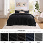 Striped Flannel Comforter Set