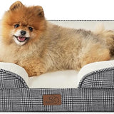 Orthopedic Checks Flannel Dog Sofa