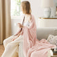 Feather Yarn Throw Blanket
