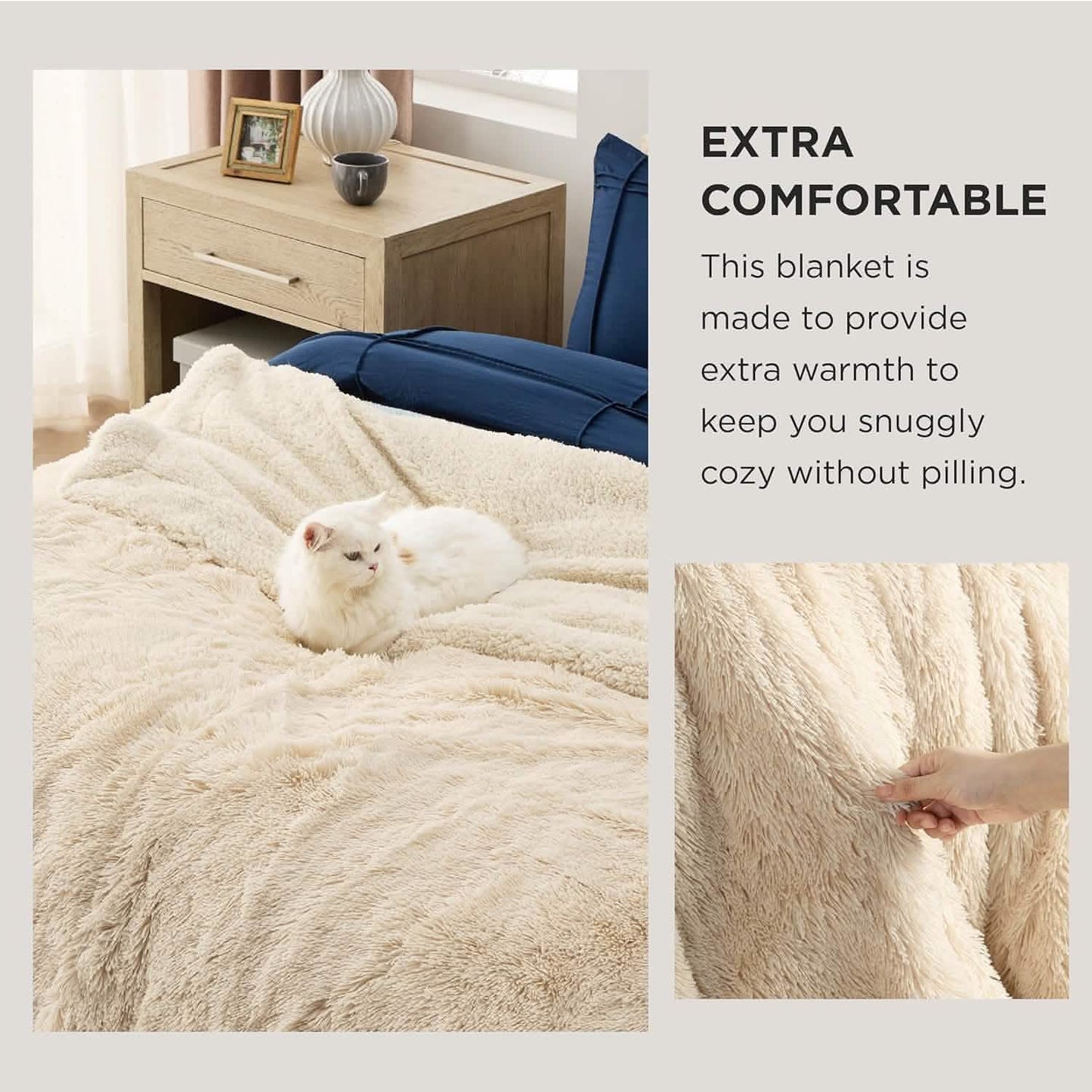 Fuzzy Faux Fur Blanket