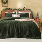 Striped Flannel Comforter Set