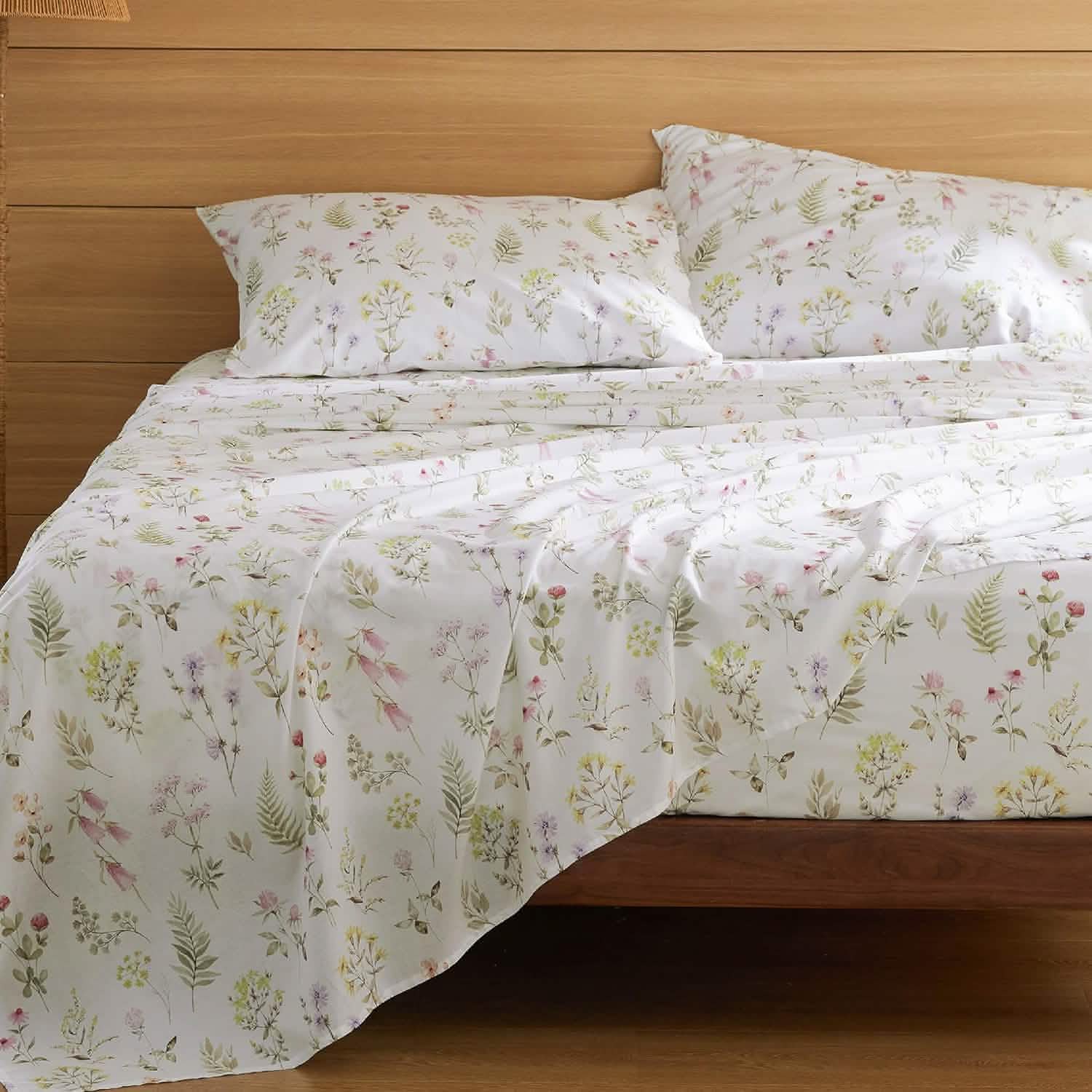 100% Cotton Sheets Floral Bliss