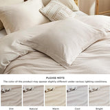 Bedsure 100% Cotton Diamond Jacquard Duvet Cover Set