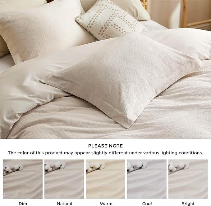 100% Cotton Diamond Jacquard Duvet Cover Set