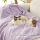 Feather Yarn Throw Blanket