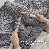 Chunky Knit Chenille Blanket