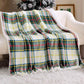 Printed Throw Sherpa Blanket christmas Red