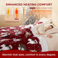Christmas Flannel Heated Blanket Red