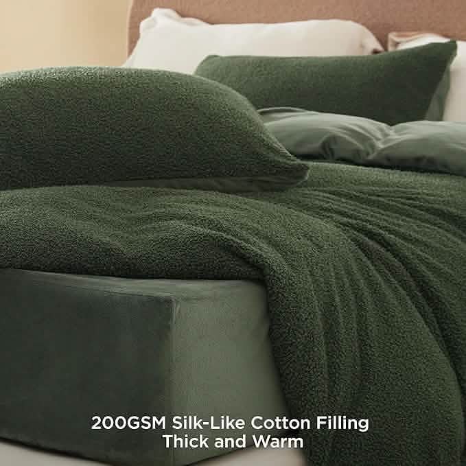 Sherpa Fleece Comforter Set