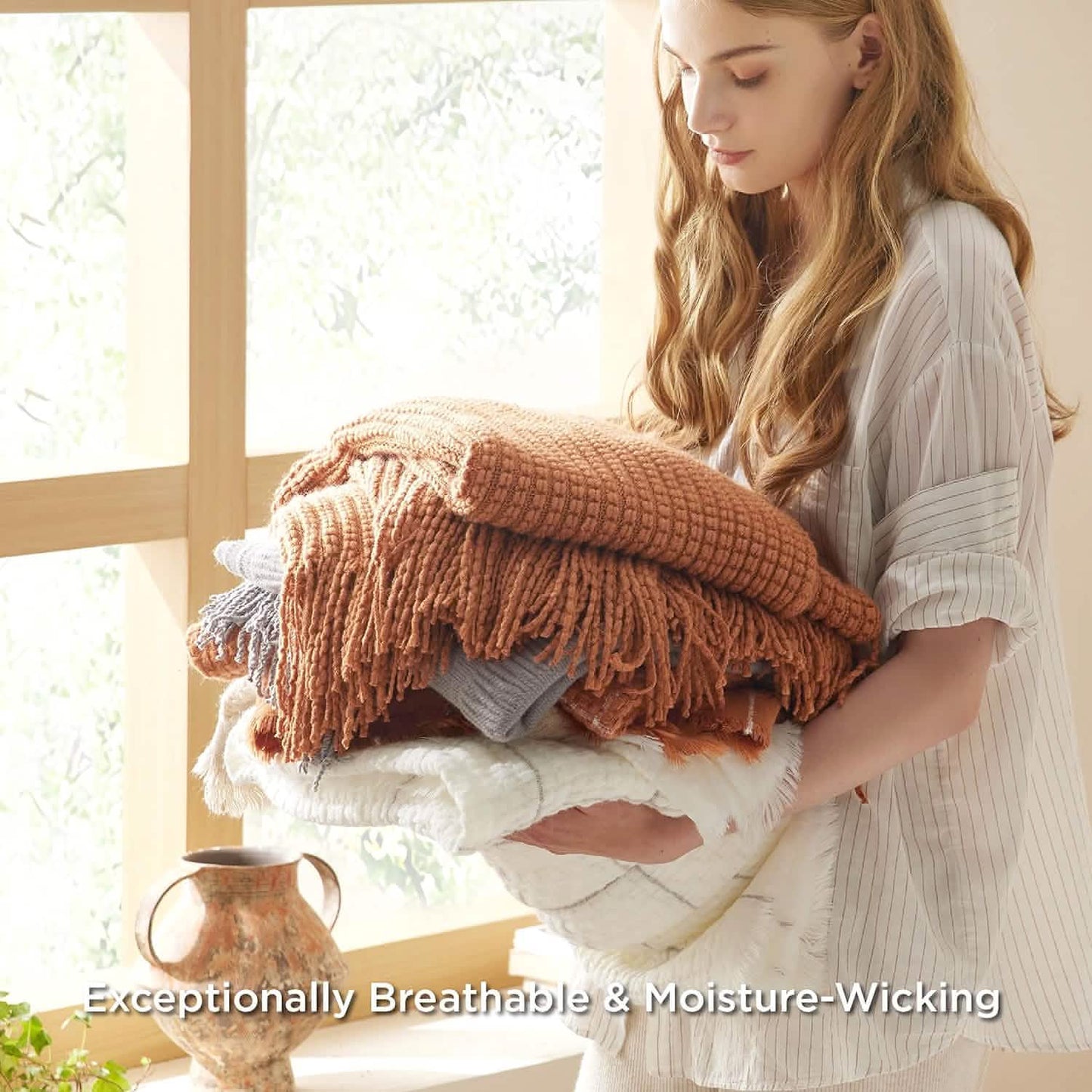 Decorative Woven Throw Blanket