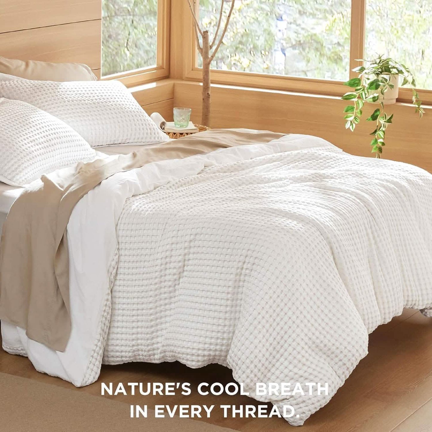 Rayon Derived from Bamboo and Cotton Duvet Cover Set
