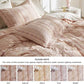 100% Cotton Waffle Stripe X Jacquard Duvet Cover Set