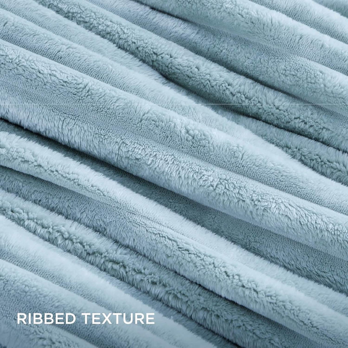 Striped Flannel Comforter Set