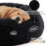 Calming Donut Bed for Dogs and Cats