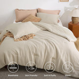 Bedsure Classic Waffle Weave Comforter Set