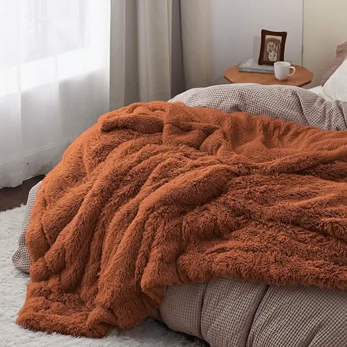 Fuzzy Faux Fur Blanket