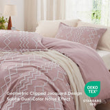 Clipped Jacquard Duvet Cover Set