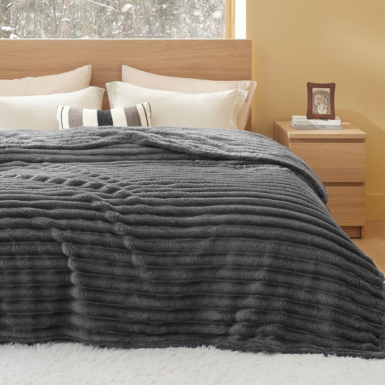 Luxplush Striped Blanket