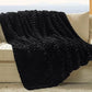 Textured Bubble Flannel Fleece Blanket
