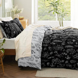 Reversible Floral Print Duvet Cover Set