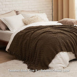 Versatile Knit Woven Chenille Blanket