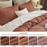 Cotton Waffle Weave Duvet Cover Set