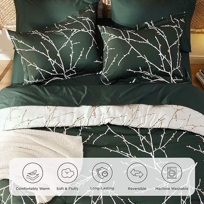 Tree Branch Floral Pattern Bed in A Bag