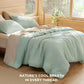 Rayon Derived from Bamboo and Cotton Duvet Cover Set