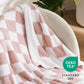 Super Soft Reversible Checkerboard Blanket