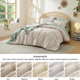 Jacquard Comforter Set Cable Stripe