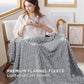 Textured Bubble Flannel Fleece Blanket