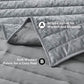 Grace Striped Velvet Quilt Set